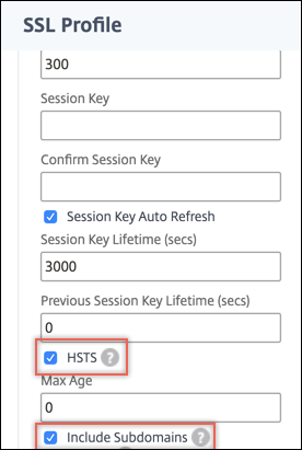 Configurar la función de seguridad de transporte estricta HTTP (HSTS)