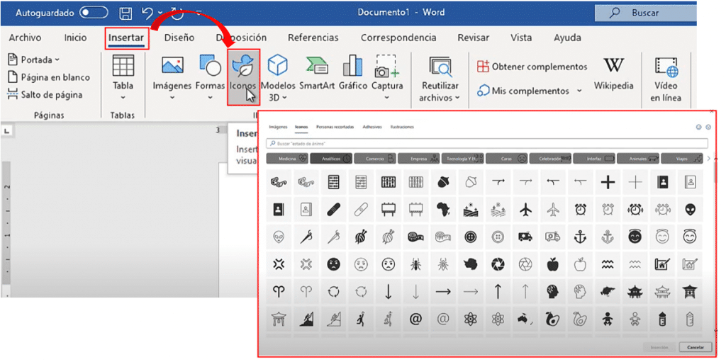 ✓ 15 | Cómo insertar y editar ÍCONOS en WORD | El Tío Tech 2025