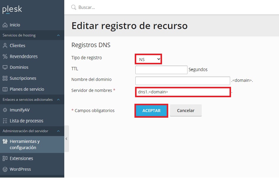 Cómo configurar DNS personalizadas en VPS o Cloud?