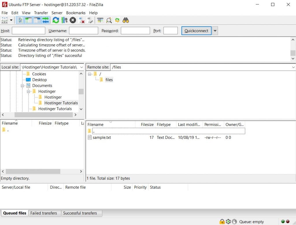 Cómo Configurar un Servidor FTP en Ubuntu VPS