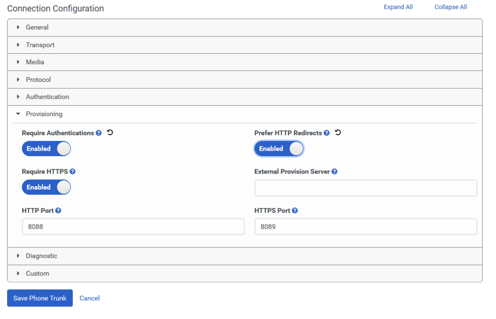 Configurar los ajustes de HTTP y HTTPS - Genesys Cloud Resource Center
