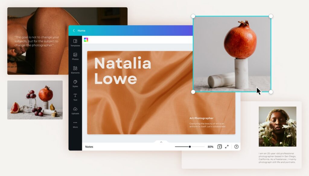 Haz un portafolio digital gratis online | Canva