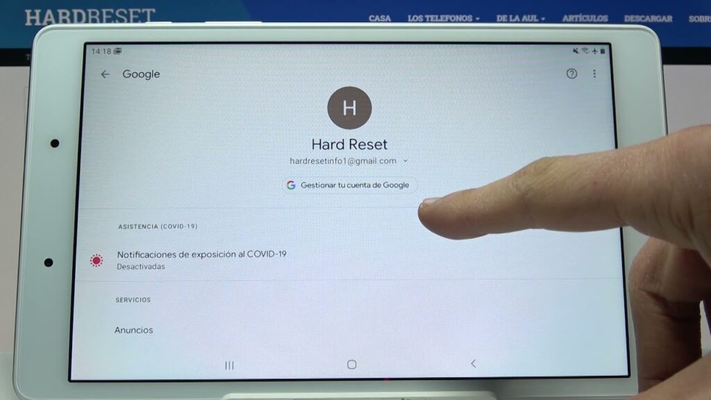 Cómo hacer una copia de seguridad de Samsung Galaxy Tab A - copia de  seguridad Google