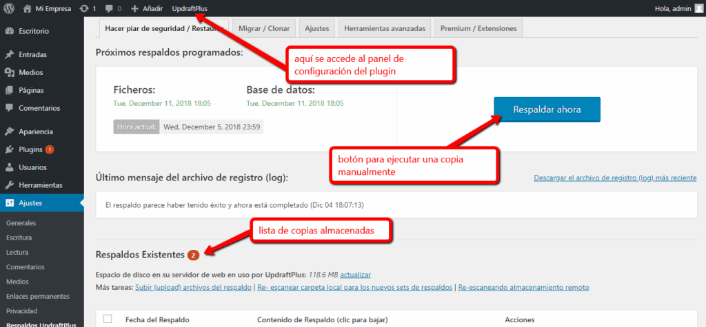 Cómo Hacer Copias de Seguridad en WordPress (y cómo restaurarlas ...