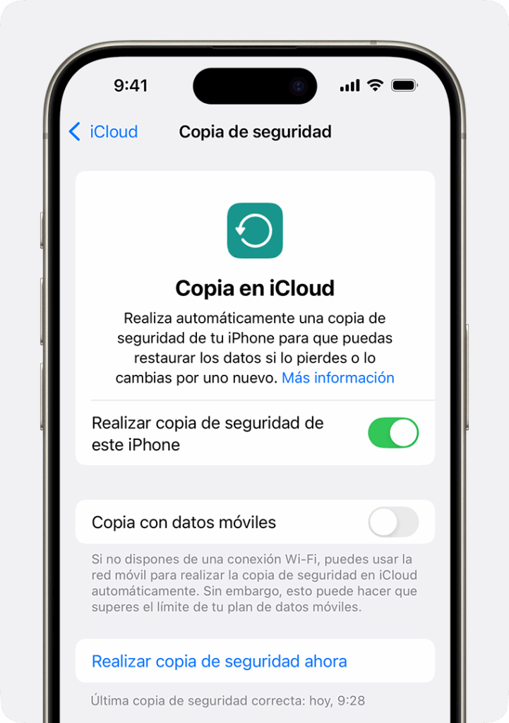 Cómo hacer una copia de seguridad de tu iPhone o iPad con iCloud ...