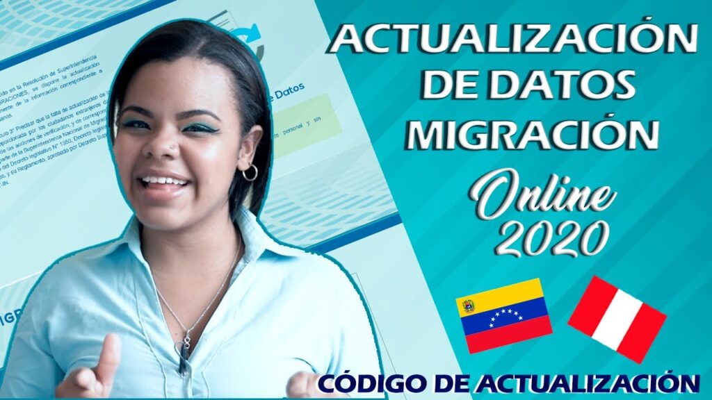 ¿CÓMO ACTUALIZAR LOS DATOS EN LA PÁGINA DE MIGRACIÓN? - CÓDIGO DE ACTUALIZACIÓN DE DATOS 🇵🇪🇻🇪