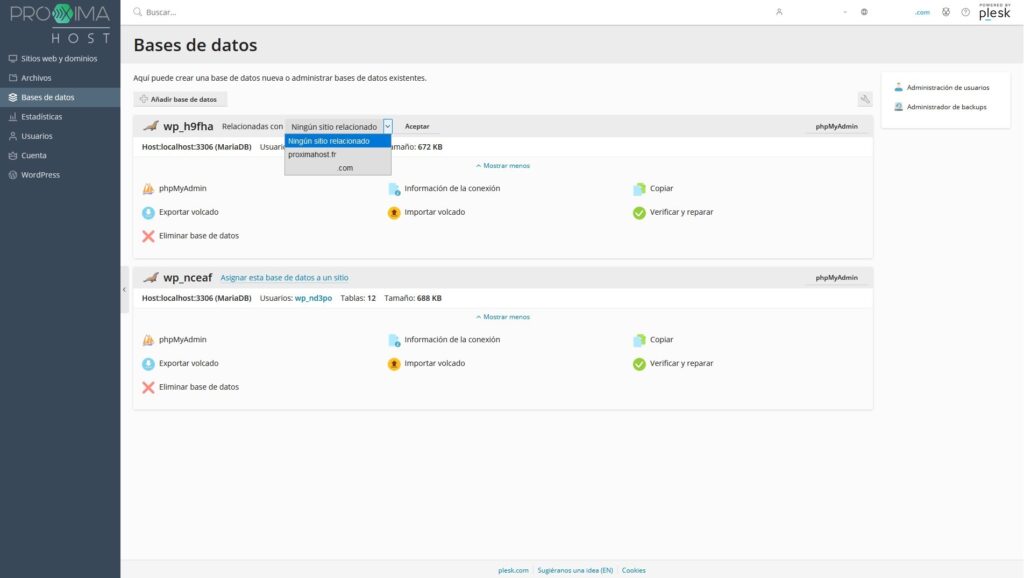 Cómo administrar la base de datos de tu WordPress – Centro Ayuda ...