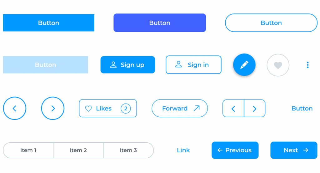Diseño de botones para sitios web y aplicaciones móviles