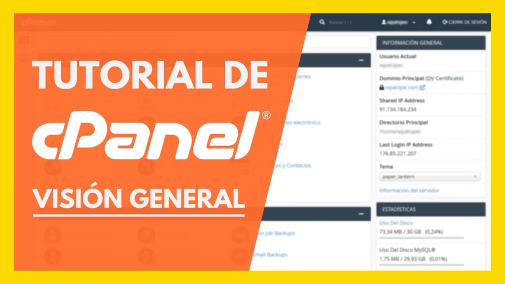 Qué es cPanel, para qué sirve y cómo se usa 😎 Tutorial de principiantes  español 2023