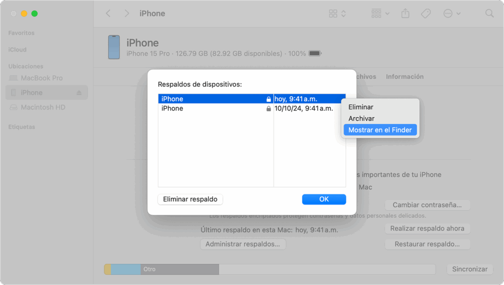Encontrar respaldos de tu iPhone, iPad o iPod touch - Soporte ...
