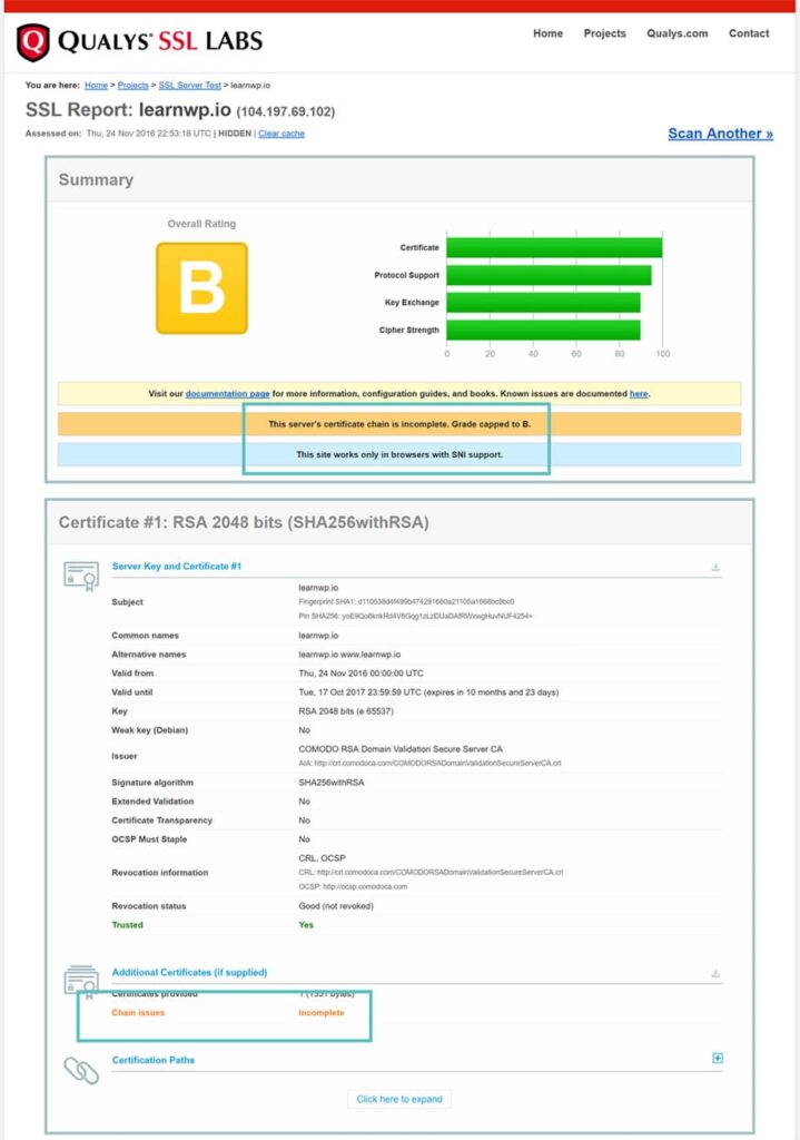 Chequeo De SSL - Cómo Verificar Su Certificado SSL