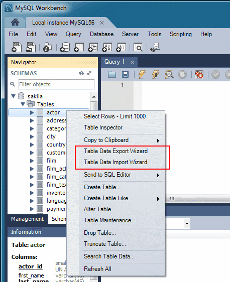 Importación y exportación - Azure Database for MySQL | Microsoft Learn