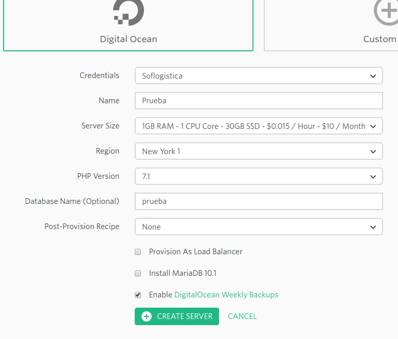 Pasos a paso para migrar servidor de aplicaciones Digitalocean ...