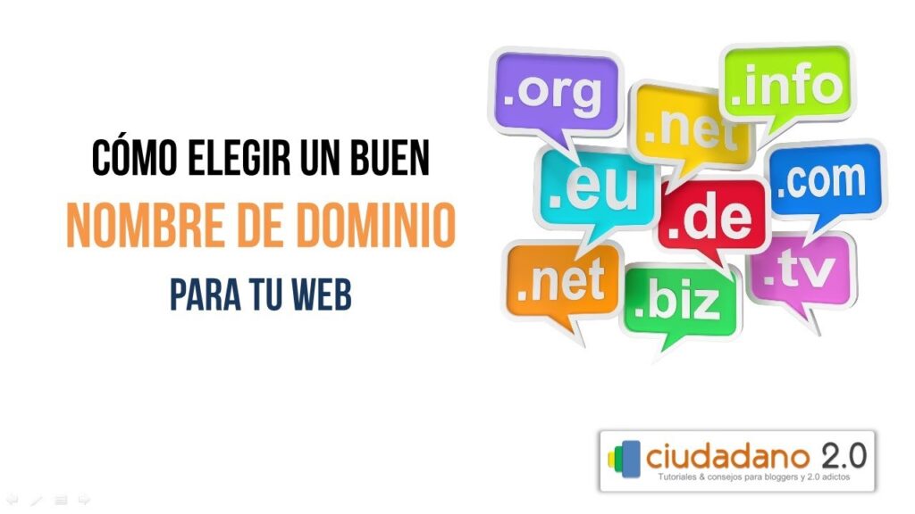 Registro de dominios: Cómo elegir un buen nombre de dominio para tu web