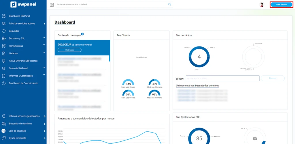 Crear servicio Hosting Redirect para redirecciones