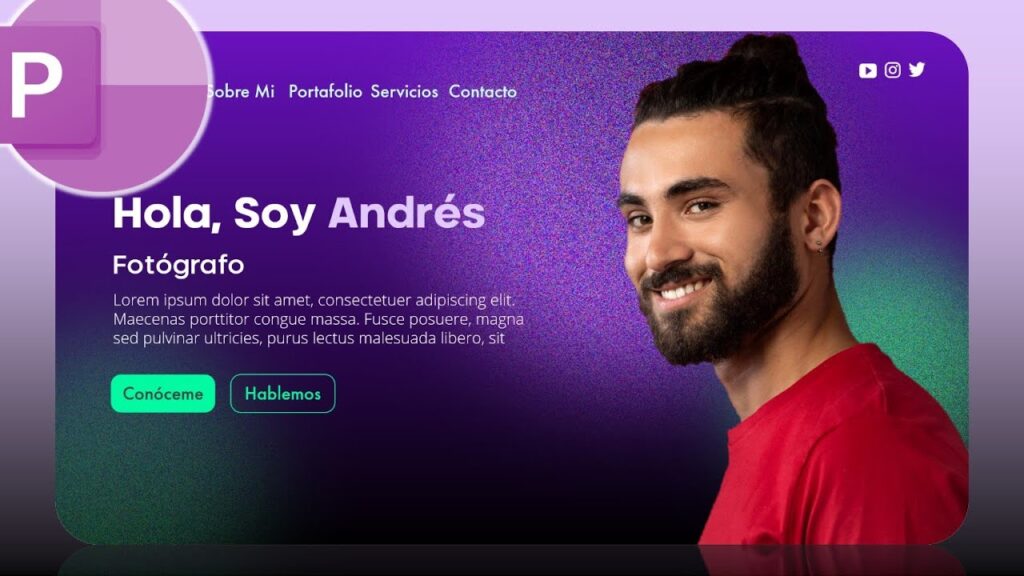 Portafolio Personal WEB con POWERPOINT a un CLICK. Paso a Paso 🔥